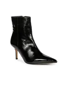 Saint G Women Pointed Toe Mid Top Genuine Leather Slim Heel Regular Boots