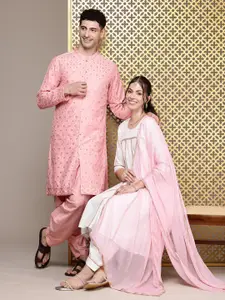 House of Pataudi Embroidered Jashn Kurta with Salwar
