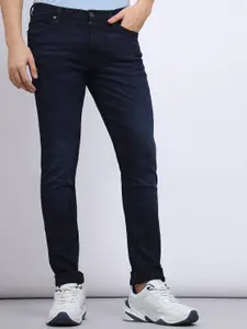 Lee Men Blue Bruce Skinny Fit Mid Rise Clean Look Stretchable Jeans