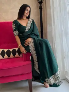 Anouk Embroidered Border Saree