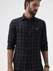 Andamen Tartan Checks Premium Linen Formal Shirt