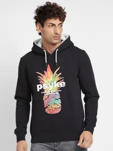 Being Human Graphic Printed Hooded Cotton Pullover