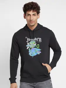 Being Human Typography Printed Hooded Cotton Pullover