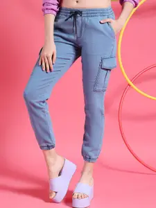 Freehand Women Blue Mid-Rise Clean Look Stretchable Jeans