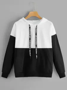 BAESD Boys Colourblocked Hooded Pullover Cotton Sweatshirt