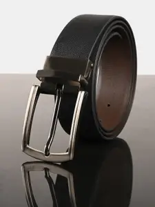BuckleUp Men Textured Leather Reversible Belt