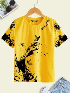 BAESD Boys Graphic Printed Cotton Regular T-shirt
