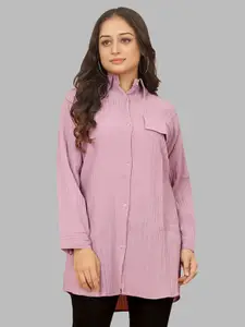 PEACH PIPER Self Design Classic Regular Fit Casual Shirt