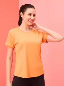 Nykd Women Regular Raglan Sleeves Active T-Shirt