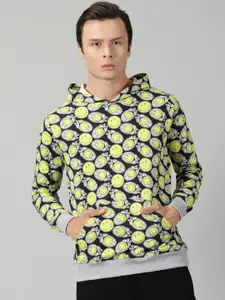 Rodzen Graphic Printed Hooded Cotton Pullover Sweatshirt