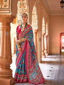 elora Ethnic Motifs Printed Patola Saree