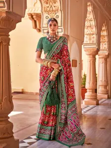 elora Ethnic Motifs Printed Patola Saree