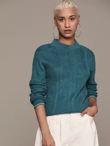 Roadster Mock Collar Acrylic Pullover