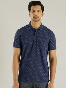 Indian Terrain Conversational Printed Polo Collar T-shirt