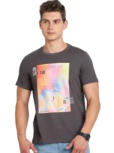 Indian Terrain Graphic Printed Round Neck T-shirt