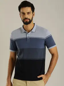 Indian Terrain Colourblocked Polo Collar T-shirt