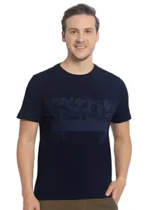 Indian Terrain Floral Printed Round Neck Cotton Regular T-shirt