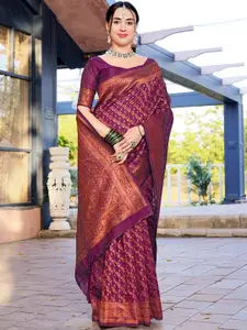 Anouk Ethnic Motifs Woven Design Banarasi Saree