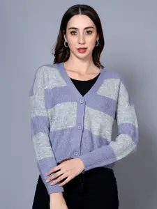 Chemistry Striped Woollen Cardigan Sweater