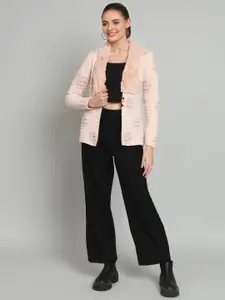 Chemistry Self Design Woollen Open Front Shrug