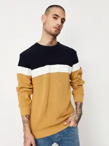 max Colourblocked Cotton Pullover Sweater