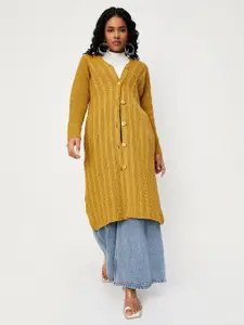 max Self Design Pure Acrylic Longline Shrug