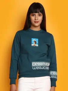 V-Mart Graphic Printed Round Neck Pullover Sweatshirt