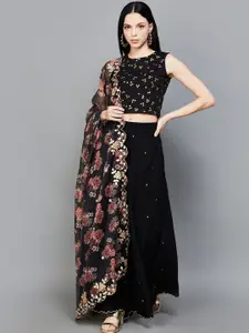 Melange by Lifestyle Printed Ready To Wear Lehenga & Blouse With Dupatta