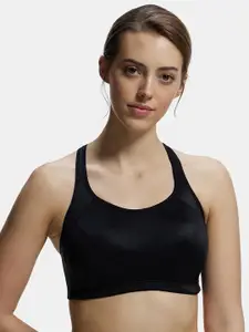 Jockey Full Coverage Lightly Padded Dry Fit Workout Bra With Anti Microbial