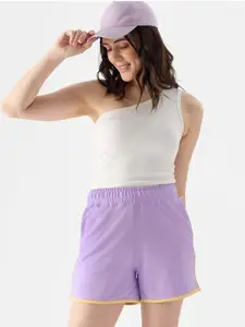 The Souled Store Pure Cotton Mid Rise Lounge Shorts