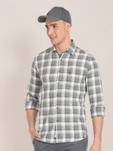 U.S. Polo Assn. Tartan Checked Pure Cotton Casual Shirt