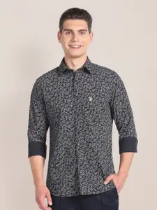 U.S. Polo Assn. Floral Printed Pure Cotton Casual Shirt