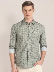 U.S. Polo Assn. Denim Co. Geometric Printed Cotton Casual Shirt