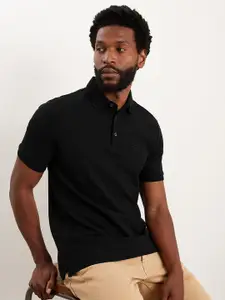Burton Men Embroidered Pique Polo Collar Pure Cotton T-shirt