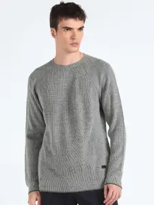 Flying Machine Ribbed Acrylic Pullover Sweater