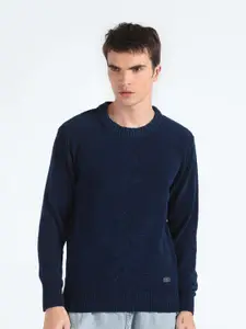 Flying Machine Round Neck Pullover Sweater