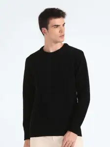 Flying Machine Self Designed Round Neck Pullover