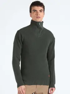 Flying Machine Turtle Neck Pure Cotton Pullover