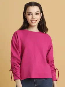 FOREVER 21 Round Neck Cotton Pullover