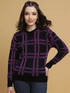 FOREVER 21 Checked Long Sleeves Pullover