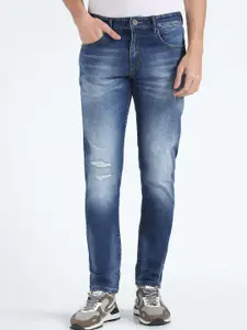 Flying Machine Men Straight Fit Mid-Rise Mildly Distressed Ripped Jeans
