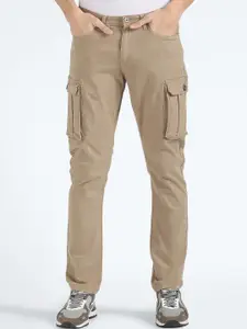 Flying Machine Men Mid Rise Cargo Trousers