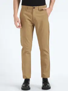 Flying Machine Men Mid Rise Straight Fit Chinos Trousers