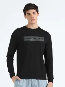 Flying Machine Typography Printed Pullover