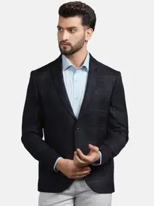 Blackberrys Checked Slim-Fit Single-Breasted Casual Blazer