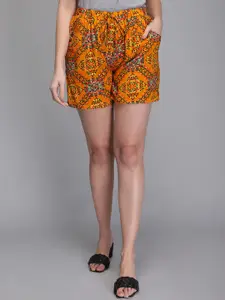 Aditi Wasan Women Floral Printed Mid-Rise Shorts
