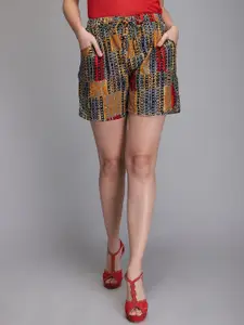 Aditi Wasan Women Geometric Printed Mid-Rise Shorts