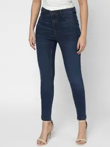 Vero Moda Women Blue Skinny Fit High-Rise Light Fade Stretchable Jeans