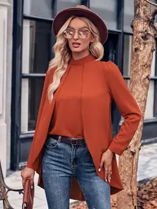 StyleCast Women Orange Opaque Casual Shirt