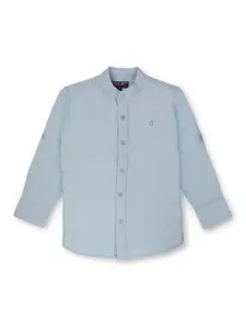 Gini and Jony Boys Mandarin Collar Cotton Casual Shirt